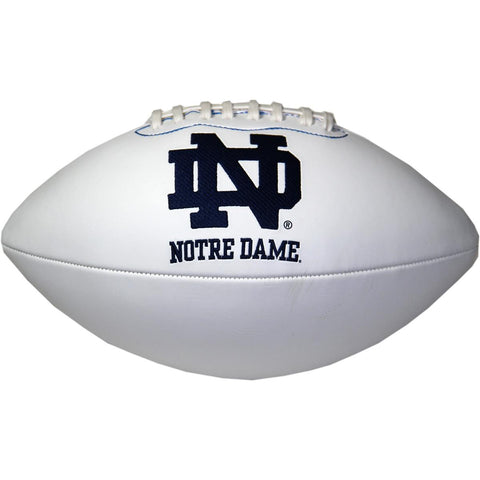 Notre Dame white panel Jarden Signature football