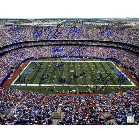 NY Giants Greats Multi Signed Stadium Shot 16x20 Photo (18 Sig)