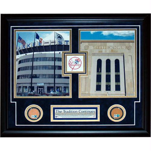 Old New Yankee Stadium Two Photo Dirt Collage