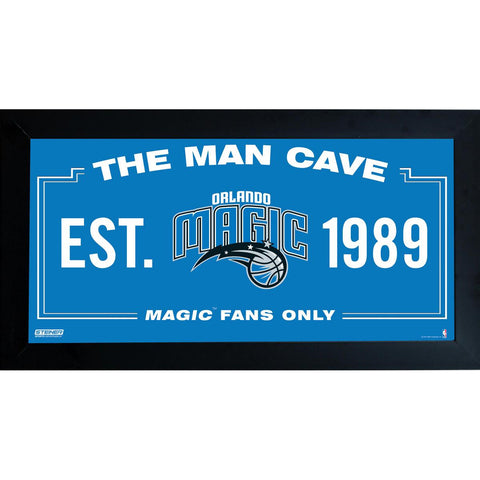 Orlando Magic Man Cave Sign 10x20 Framed Photo