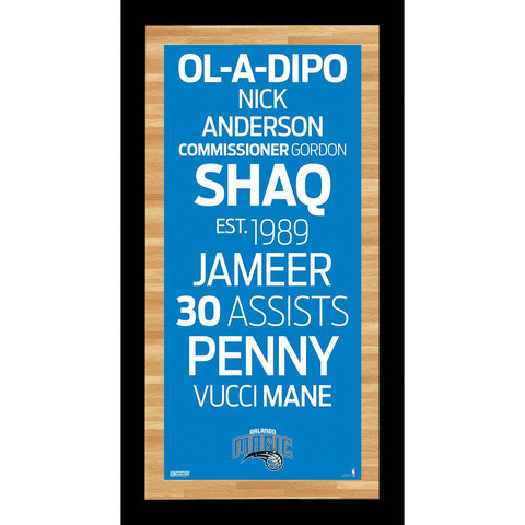 Orlando Magic Subway Sign Wall Art 9.5x19 Photo