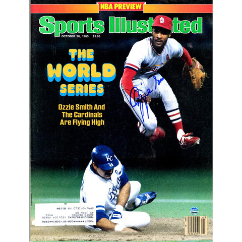 Ozzie Smith Signed 102885 Sports Illustrated Magazine