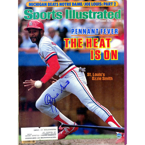 Ozzie Smith Signed 92385 Sports Illustrated Magazine