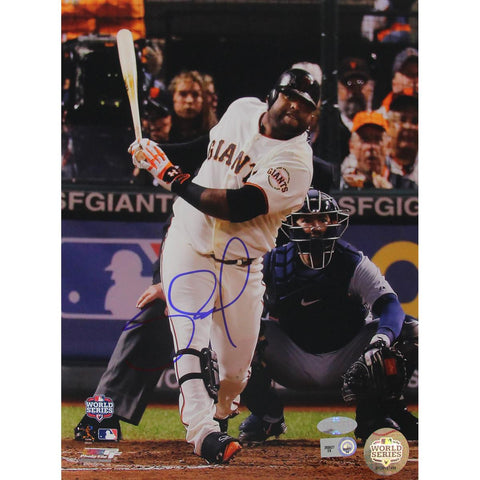 Pablo Sandoval Signed 8x10 World Series Photo Straight Ahead