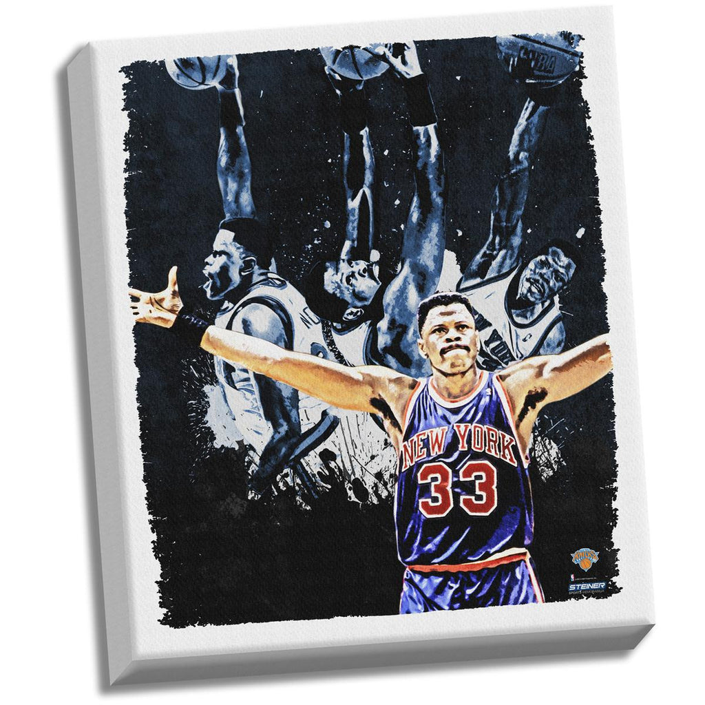 Patrick Ewing Dark 22x26 Stretched Canvas