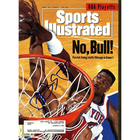 Patrick Ewing Signed 53193 Sports Illustrated Magazine