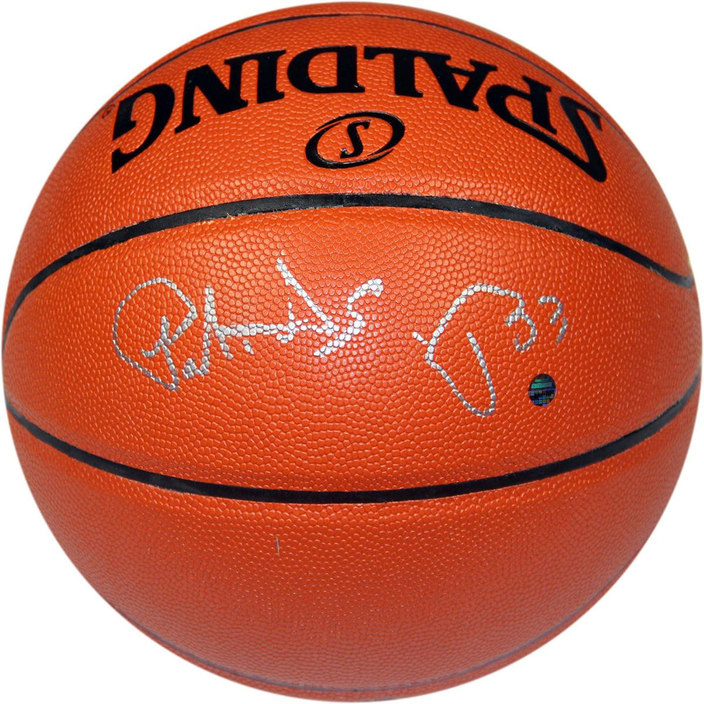 Patrick Ewing signed IO NBA Orange Basketball (Signed in Silver)
