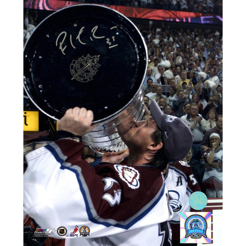 Patrick Roy Colorado Avalanche Signed 2001 Stanley Cup 8x10 Photo (AJ Sports Auth)