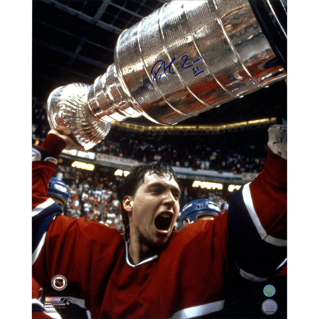 Patrick Roy Montreal Canadiens Signed 1986 Stanley Cup 16x20 Photo (AJ Sports Auth)