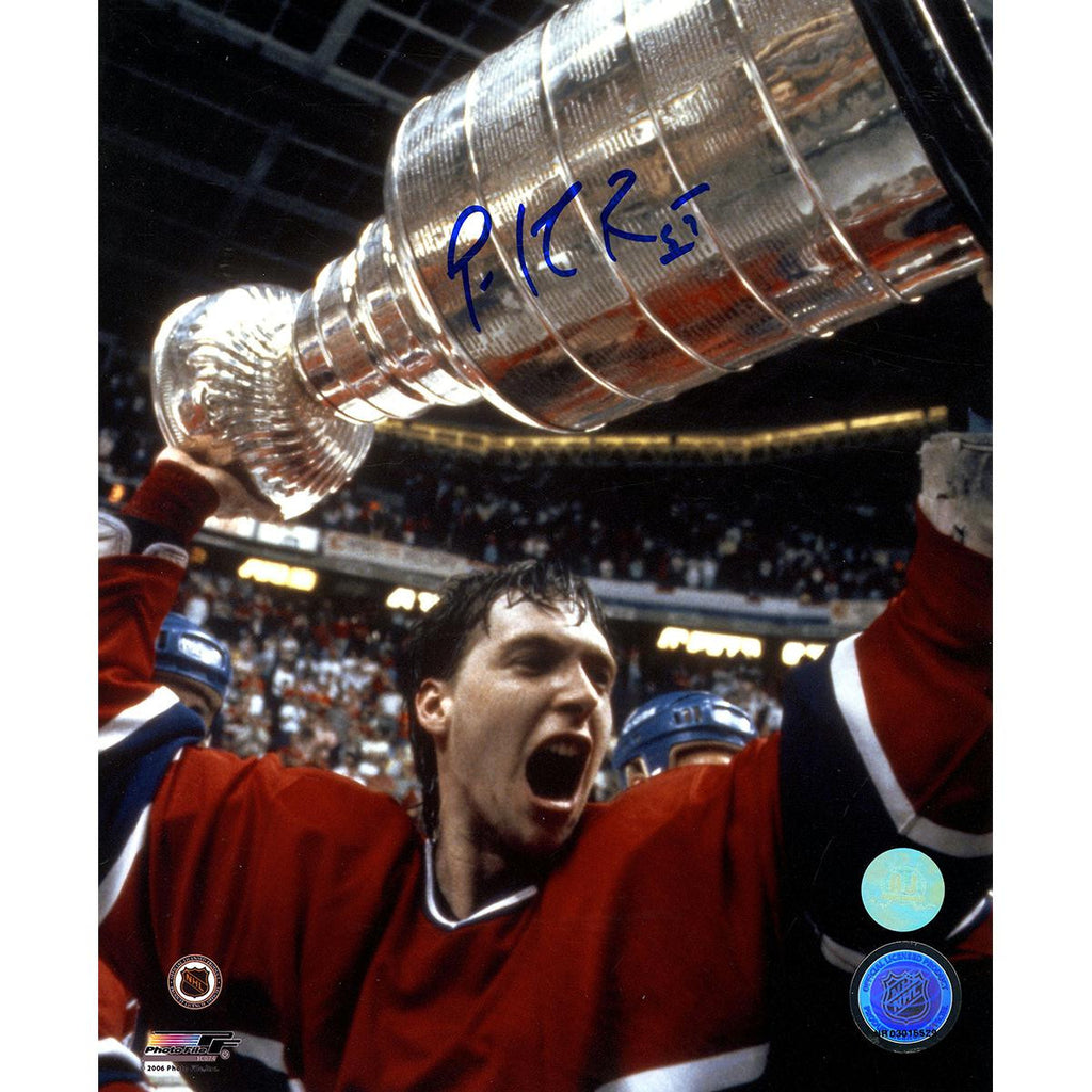 Patrick Roy Montreal Canadiens Signed 1986 Stanley Cup 8x10 Photo (AJ Sports Auth)