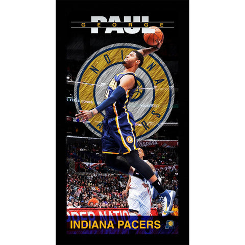 Paul George Indiana Pacers Player Profile Wall Art 9.5x19 Framed Photo