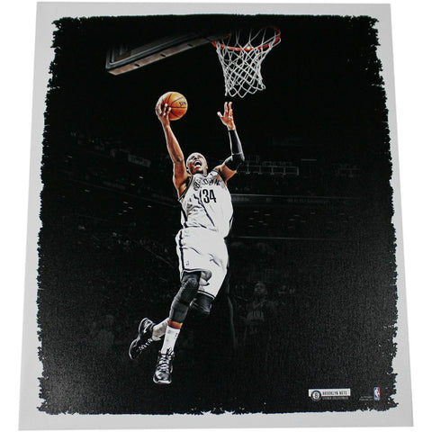 Paul Pierce Brooklyn Nets Lay Up 22x26 Canvas Stretched and