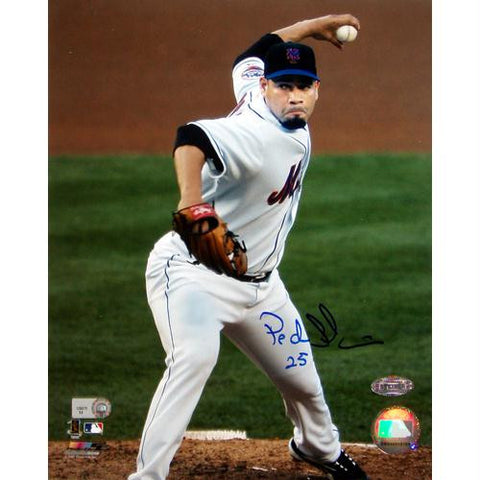 Pedro Feliciano Home Jersey Pitching Close Up Vertical (MLB Auth)