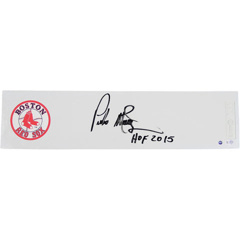 Pedro Martinez Signed Red Sox Pitching Rubber w HOF 2015Insc. (MLB Auth)