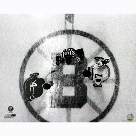 Phil Esposito faceoff overhead view 16X20