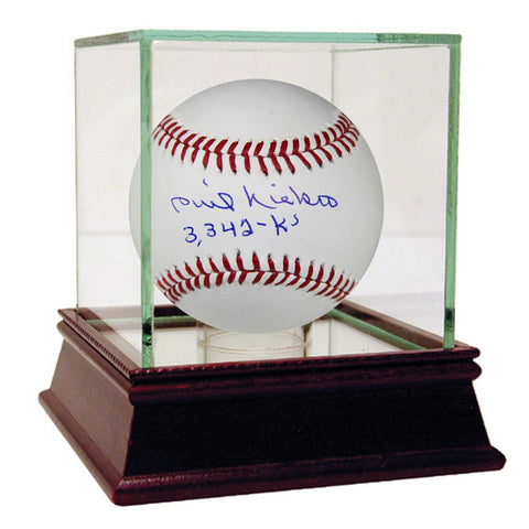 Phil Niekro Signed MLB Baseball w 3342 Kes Insc