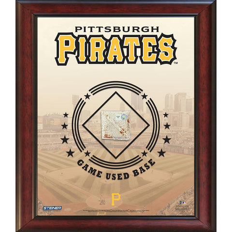 Pittsburgh Pirates Game Used Base 11x14 Stadium Collage