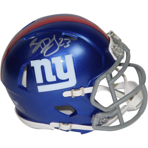 Rashad Jennings Signed New York Giants Speed Mini Helmet