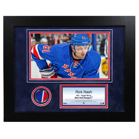 Rick Nash 11x14 Mini Jersey Collage w Game Used Jersey