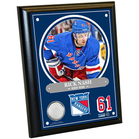 Rick Nash 8x10 Player Plaque w Game Used Uniform