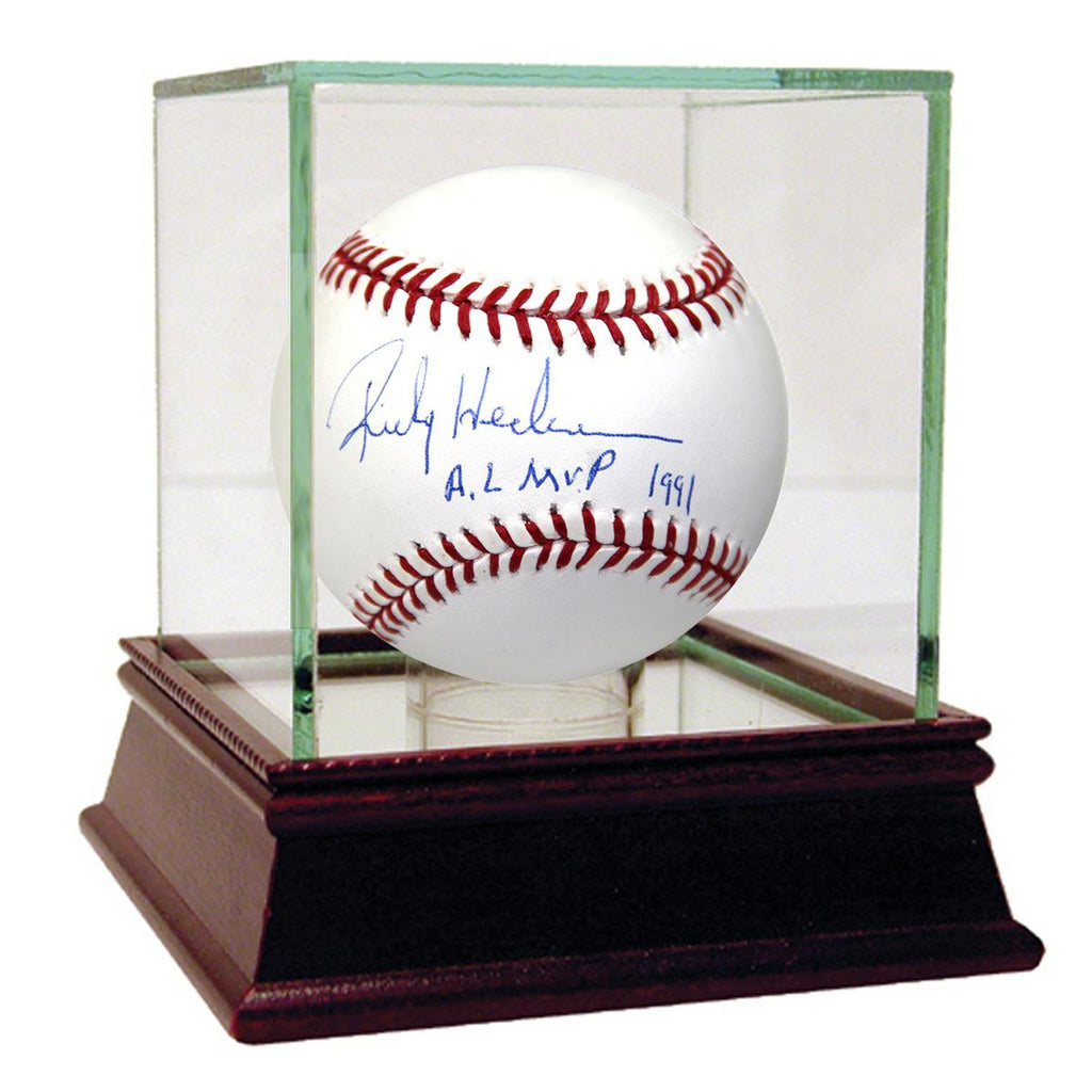 Rickey Henderson Signed MLB Baseball w AL MVP 1991 Insc