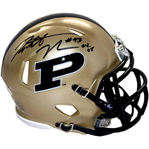 Rob Ninkovich Signed Purdue Speed Mini Helmet w 04-05Insc.