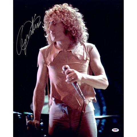 Roger Daltrey Signed Close up View 16x20 Photo (PSADNA Holo Only)