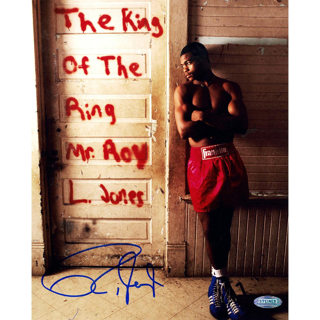 Roy Jones Jr. Signed The King Of The Ring 16x20 Vertical Photo