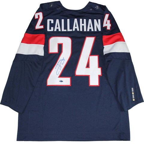 Ryan Callahan Signed Nike Navy Team USA Jersey