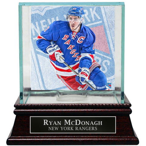 Ryan McDonagh New York Rangers Puck Glass Display Case with Nameplate