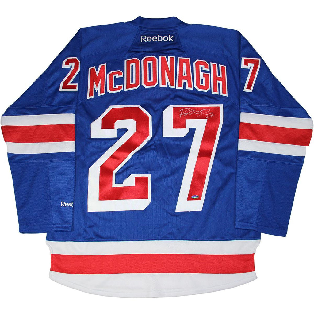 Ryan McDonagh Signed New York Rangers Blue Jersey w Captain C