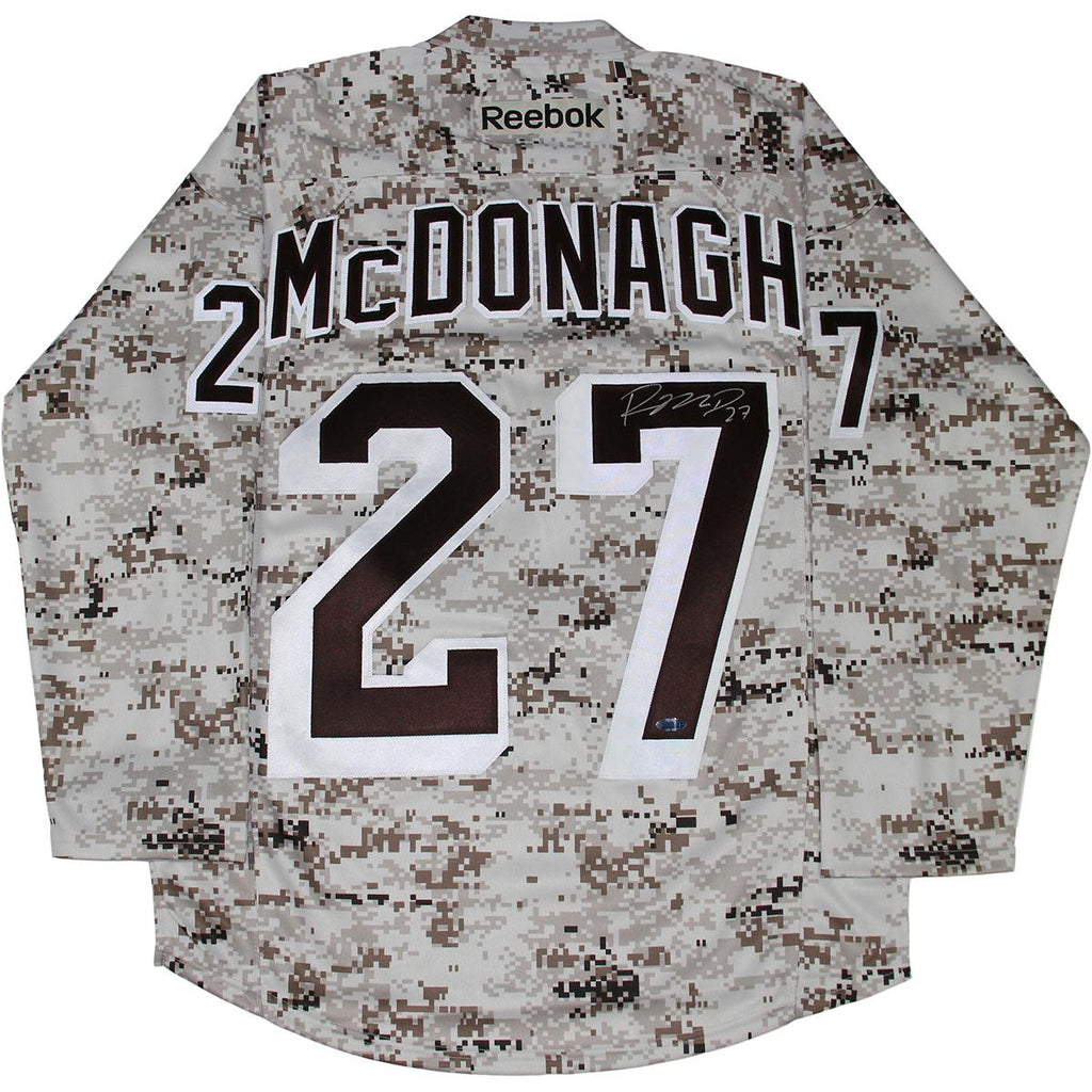 Ryan McDonagh Signed New York Rangers Camo Jersey