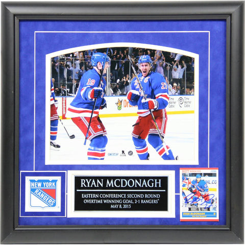 Ryan Mcdonagh Signed Rookie Card Framed Collage