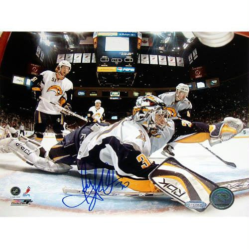 Ryan Miller Goal Cam Glove Save vs Devils 8x10 Photo