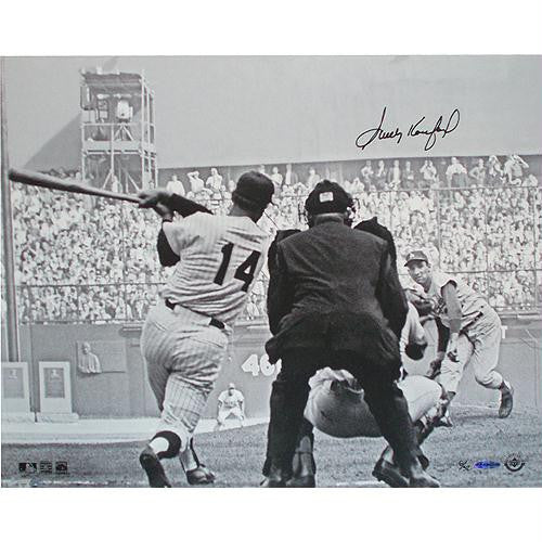 Sandy Koufax w Sig Pitching at Yankee Stadium 16x20 Photo LE 32 (UDA Auth) (MLB Auth)