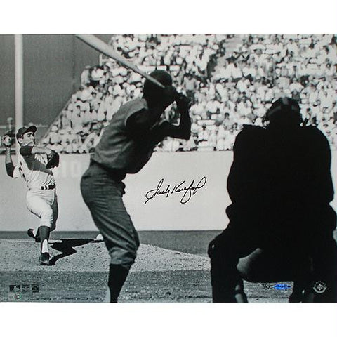 Sandy Koufax WS Pitching B&W 16x20 Photo LE 32 (UDA Auth) (MLB Auth)