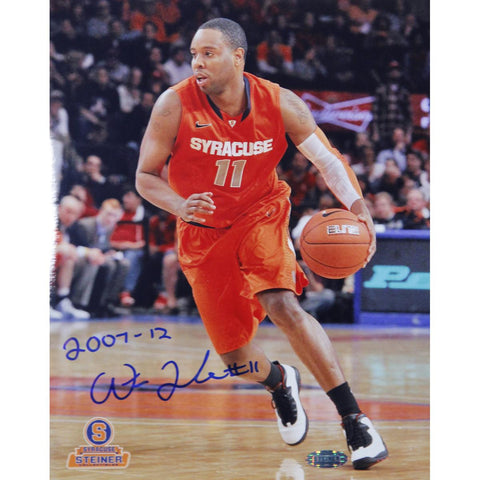 Scoop Jardine Syracuse Orange Jersey Vertical 8x10 Photo w 2007-12 Insc.