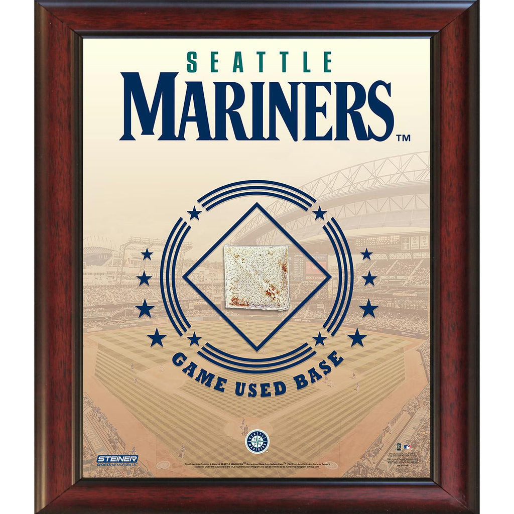 Seattle Mariners Game Used Base 11x14 Stadium Collage