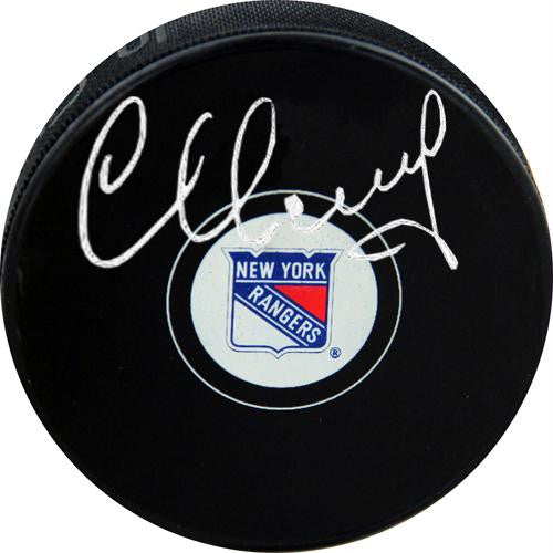 Sergei Nemchinov Signed 1994 Stanley Cup Puck w 94 SC Champs Insc.