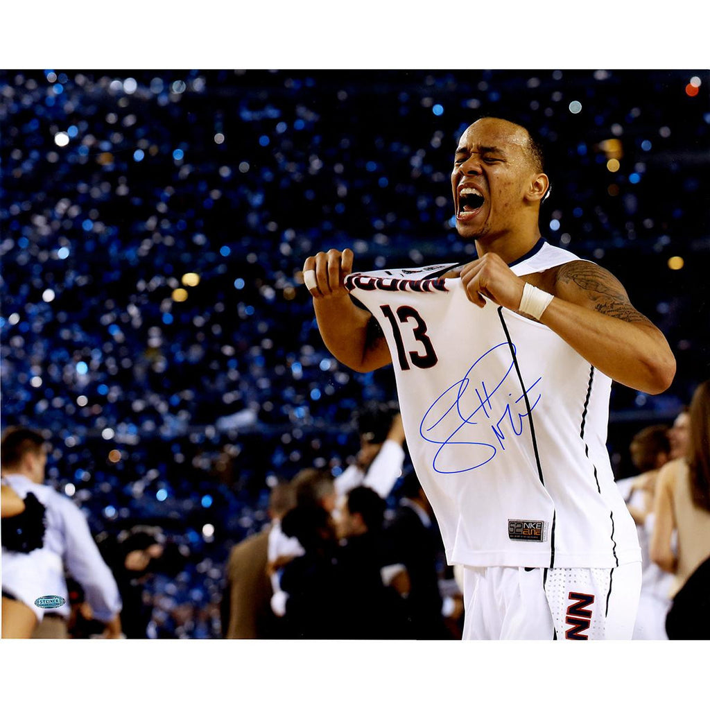 Shabazz Napier Signed Connecticut Huskies Celebration NCAA Mens Final Four Championship 16x20 Photo