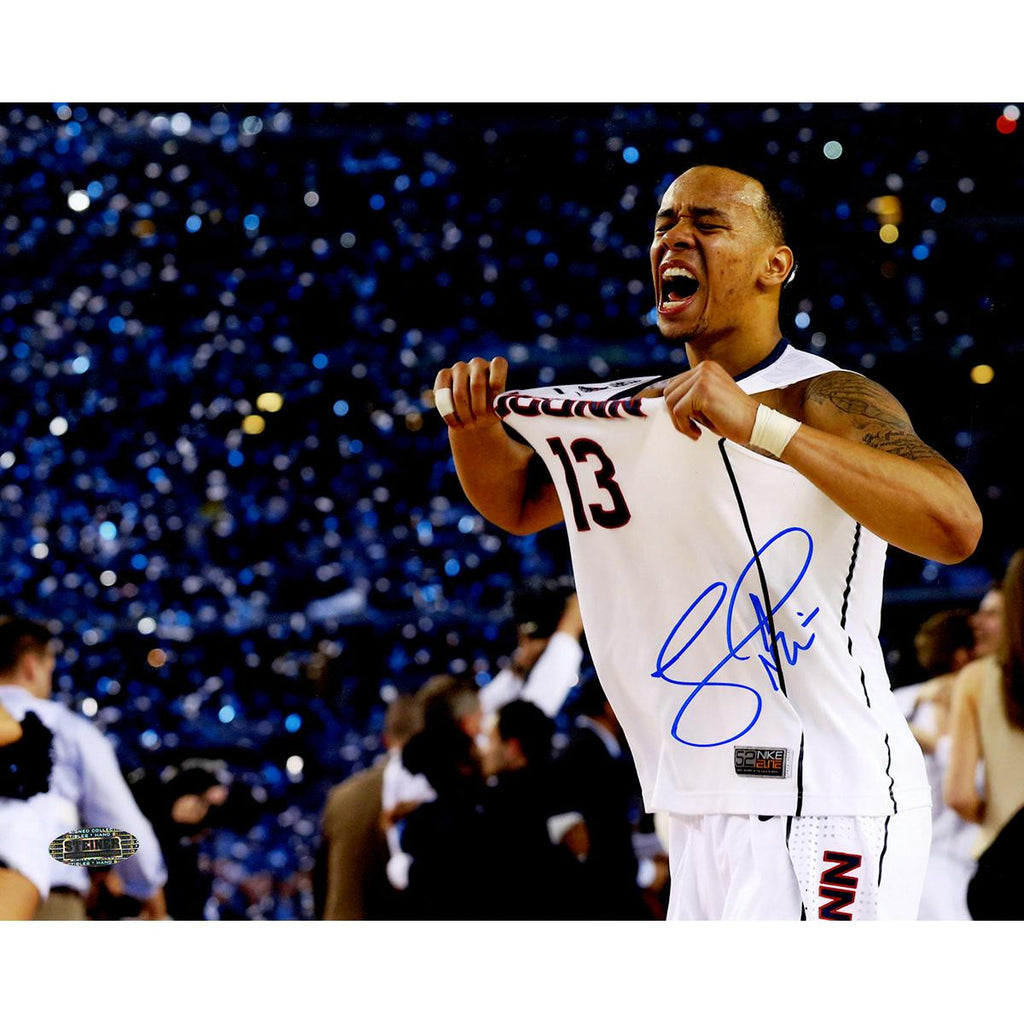 Shabazz Napier Signed Connecticut Huskies Celebration NCAA Mens Final Four Championship 8x10 Photo