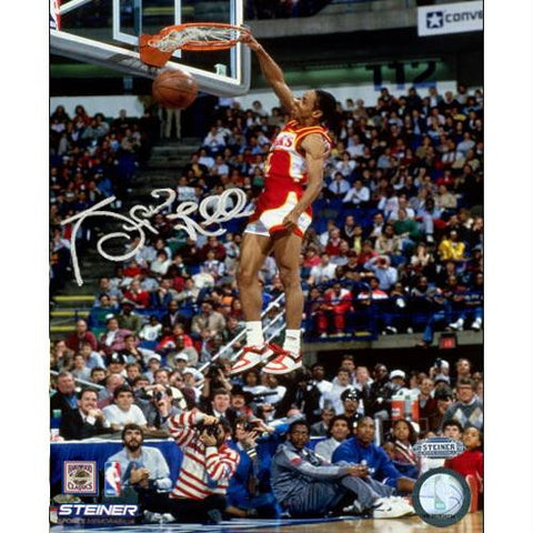 Spud Webb Signed Slam Dunk Contest 8x10 Photo