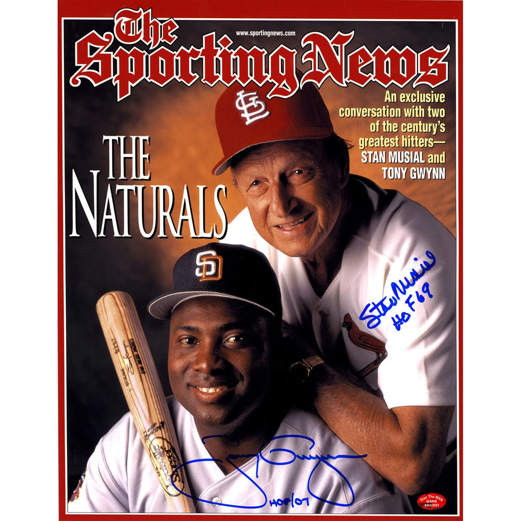 Stan MusialTony Gwynn Dual Signed and Inscribed 11x14 Photo (Stan Auth)