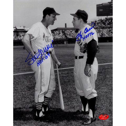 Stan MusialYogi Berra Dual Signed 8x10 Photo w HOF inscriptions (Stan the Man Auth)