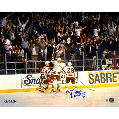 Stephane Matteau Game 7 GWG Celebration Horizontal 16x20 Photo