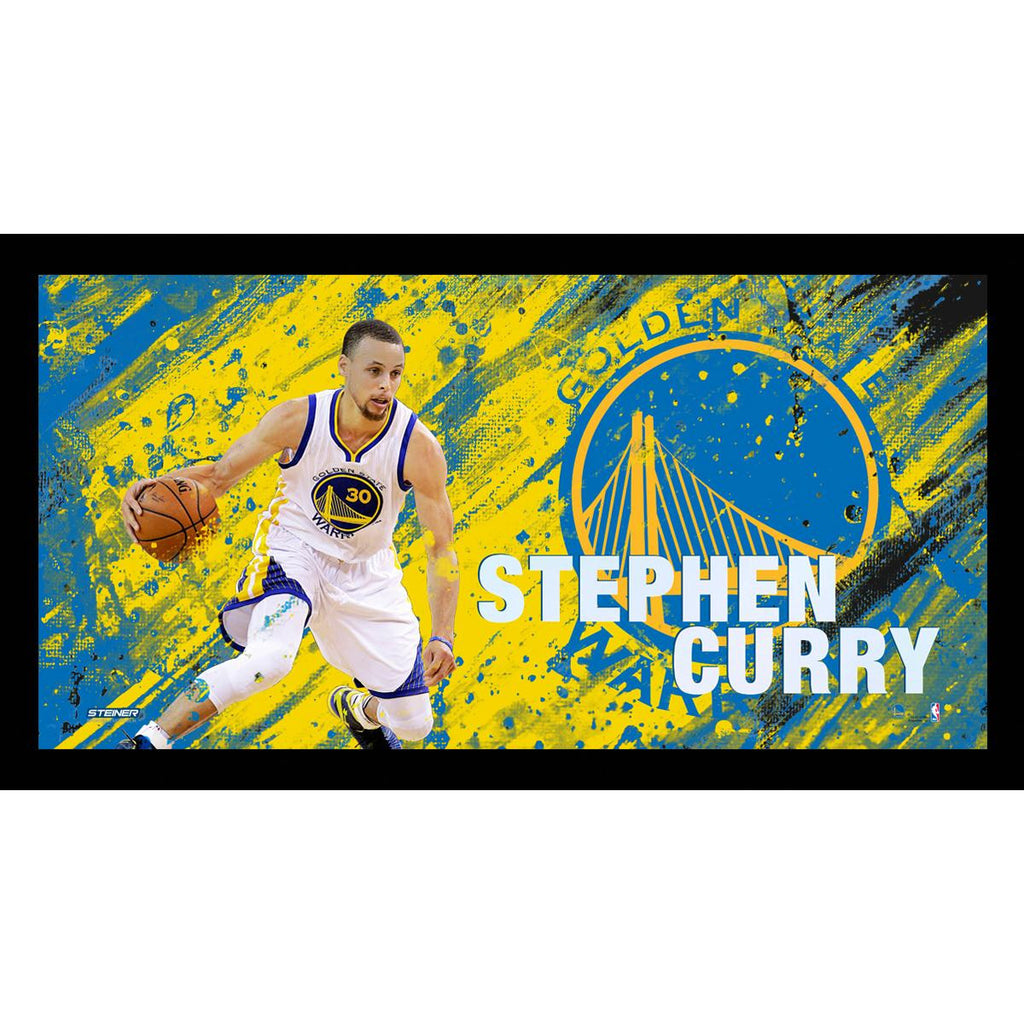 Stephen Curry Brushstroke 10X20 Framed Collage