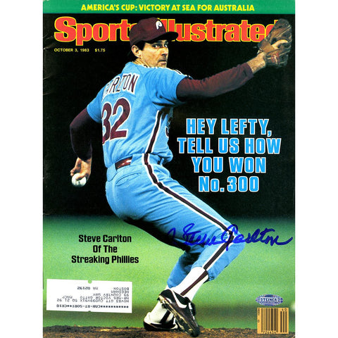 Steve Carlton Signed 10383 Sports Illustrated Magazine