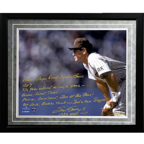 Steve Garvey Facsimile NL Consecutive Streak Framed Metallic 16x20 Story Photo