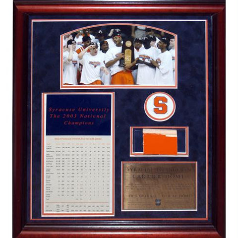 Syracuse Basketball Championship Celebration w Piece of Court Collage