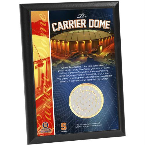 Syracuse Carrier Dome Football Jersey Capsule 4x6 Plaque